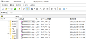 Explzh for Windows解凍後
