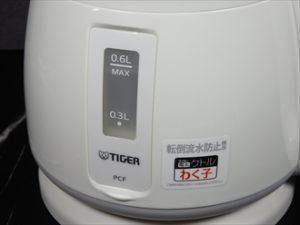 タイガー　電気ケトル　わく子　PCF-G060　600ml