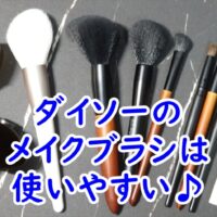 ダイソーのメイクブラシ