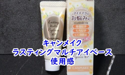 キャンメイクのラスティングマルチアイベースの使用感